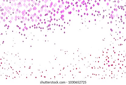 Light Pink vector modern geometrical background. Abstract template. Geometric pattern in square style with gradient.