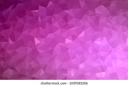 Light Pink vector modern geometrical abstract background. Texture, new background. Geometric background in Origami style with gradient. 