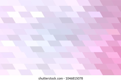 Light Pink vector modern geometrical background. Abstract template. Geometric pattern in square style with gradient.