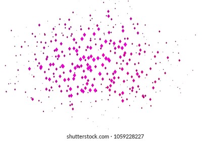 Light Pink vector modern geometrical background. Abstract template. Geometric pattern in square style with gradient.