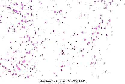 Light Pink vector modern geometrical background. Abstract template. Geometric pattern in square style with gradient.