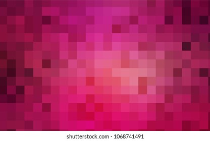 Light Pink vector modern geometrical background. Abstract template. Geometric pattern in square style with gradient.