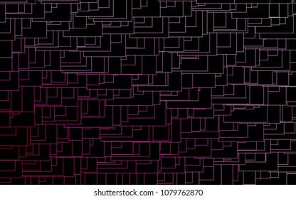 Light Pink vector modern geometrical background. Abstract template. Geometric pattern in square style with gradient.