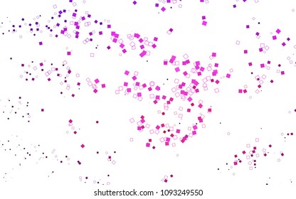 Light Pink vector modern geometrical background. Abstract template. Geometric pattern in square style with gradient.