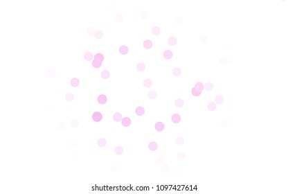 Light Pink vector modern geometrical circle abstract background. Dotted texture template. Geometric pattern in halftone style with gradient. 