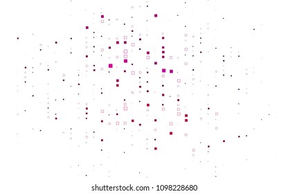 Light Pink vector modern geometrical background. Abstract template. Geometric pattern in square style with gradient.