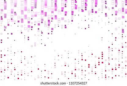 Light Pink vector modern geometrical background. Abstract template. Geometric pattern in square style with gradient.