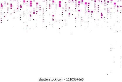 Light Pink vector modern geometrical background. Abstract template. Geometric pattern in square style with gradient.