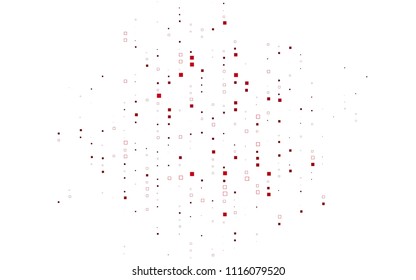 Light Pink vector modern geometrical background. Abstract template. Geometric pattern in square style with gradient.