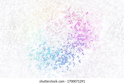 Light Pink vector modern geometrical background. Abstract template. Geometric pattern in square style with gradient.