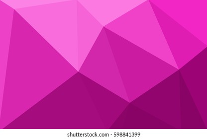 Light Pink vector modern geometrical abstract background. Texture, new background. Geometric background in Origami style with gradient. 