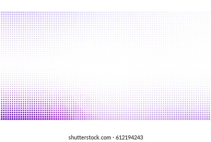 Light Pink vector modern geometrical circle abstract background. Dotted texture template. Geometric pattern in halftone style with gradient. 
