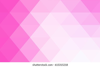 Light Pink vector modern geometrical abstract background. Texture, new background. Geometric background in Origami style with gradient. 