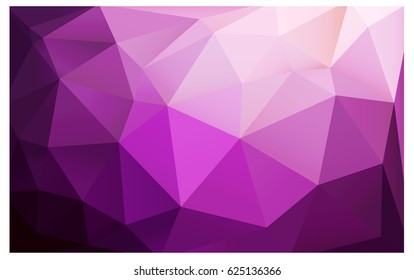 Light Pink vector modern geometrical abstract background. Texture, new background. Geometric background in Origami style with gradient. 