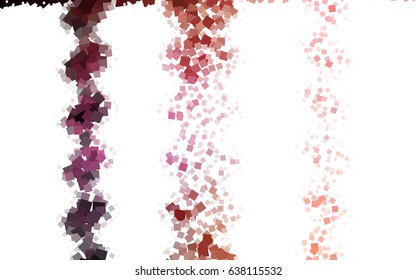 Light Pink vector modern geometrical background. Abstract template. Geometric pattern in square style with gradient.