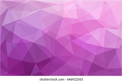 Light Pink vector modern geometrical abstract background. Texture, new background. Geometric background in Origami style with gradient. 