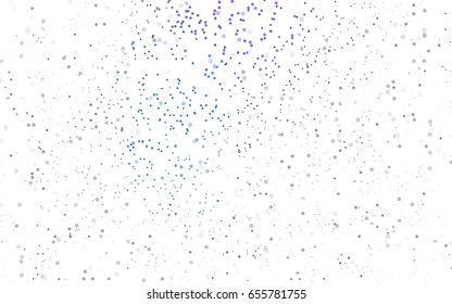 Light Pink vector modern geometrical circle abstract background. Dotted texture template. Geometric pattern in halftone style with gradient. 