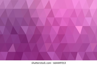 Light Pink vector modern geometrical abstract background. Texture, new background. Geometric background in Origami style with gradient. 