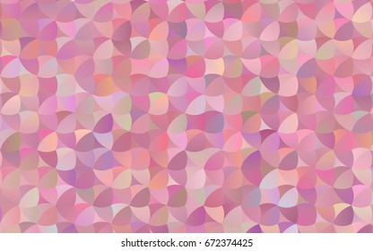 Light Pink vector modern geometrical circle abstract background. Dotted texture template. Geometric pattern in halftone style with gradient. 