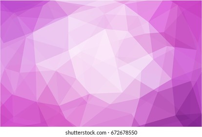 Light Pink vector modern geometrical abstract background. Texture, new background. Geometric background in Origami style with gradient. 