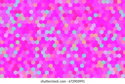 Light Pink vector modern geometrical abstract background. Texture, brand-new background. Geometric background in Origami style with gradient. 