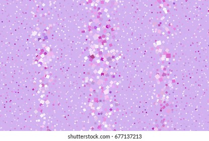 Light Pink vector modern geometrical background. Abstract template. Geometric pattern in square style with gradient.