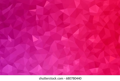 Light Pink vector modern geometrical abstract background. Texture, new background. Geometric background in Origami style with gradient. 