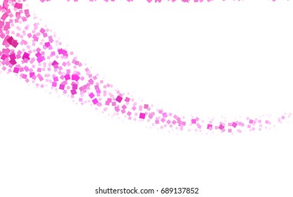 Light Pink vector modern geometrical background. Abstract template. Geometric pattern in square style with gradient.