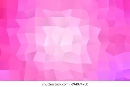 Light Pink vector modern geometrical background. Abstract template. Geometric pattern in square style with gradient.