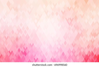 Light Pink vector modern geometrical background. Abstract template. Geometric pattern in square style with gradient.