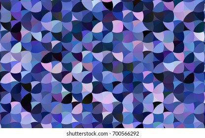 Light Pink vector modern geometrical circle abstract background. Dotted texture template. Geometric pattern in halftone style with gradient. 