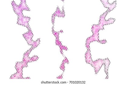 Light Pink vector modern geometrical abstract background. Texture, brand-new background. Geometric background in Origami style with gradient. 
