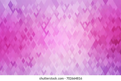 Light Pink vector modern geometrical background. Abstract template. Geometric pattern in square style with gradient.