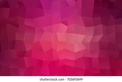 Light Pink vector modern geometrical background. Abstract template. Geometric pattern in square style with gradient.