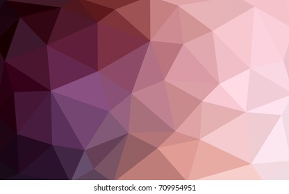 Light Pink vector modern geometrical abstract background. Texture, new background. Geometric background in Origami style with gradient. 