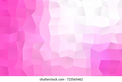 Light Pink vector modern geometrical background. Abstract template. Geometric pattern in square style with gradient.