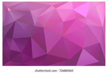 Light Pink vector modern geometrical abstract background. Texture, new background. Geometric background in Origami style with gradient. 
