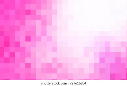 Light Pink vector modern geometrical background. Abstract template. Geometric pattern in square style with gradient.