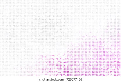 Light pink vector modern geometrical background. Abstract template. Geometric pattern in square style with gradient.