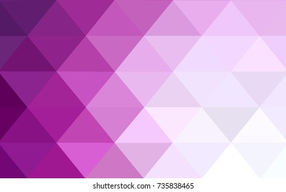 Light Pink vector modern geometrical abstract background. Texture, new background. Geometric background in Origami style with gradient. 