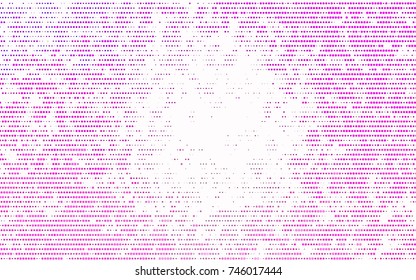 Light Pink vector modern geometrical circle abstract background. Dotted texture template. Geometric pattern in halftone style with gradient. 