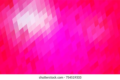 Light Pink vector modern geometrical background. Abstract template. Geometric pattern in square style with gradient.