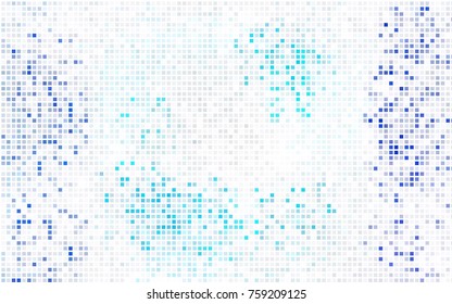 Light Pink vector modern geometrical background. Abstract template. Geometric pattern in square style with gradient.