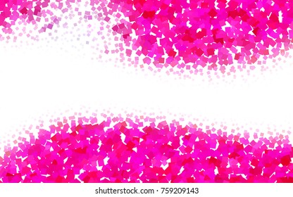 Light Pink vector modern geometrical background. Abstract template. Geometric pattern in square style with gradient.