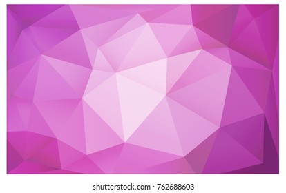 Light Pink vector modern geometrical abstract background. Texture, new background. Geometric background in Origami style with gradient. 