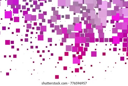Light Pink vector modern geometrical background. Abstract template. Geometric pattern in square style with gradient.