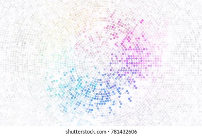 Light Pink vector modern geometrical background. Abstract template. Geometric pattern in square style with gradient.