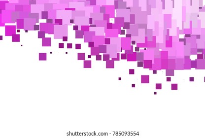 Light Pink vector modern geometrical background. Abstract template. Geometric pattern in square style with gradient.