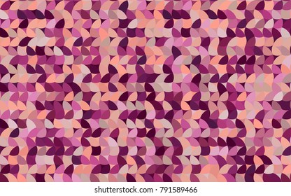 Light Pink vector modern geometrical circle abstract background. Dotted texture template. Geometric pattern in halftone style with gradient. 
