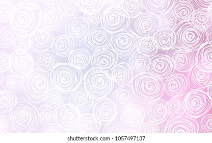 Light Pink vector natural abstract design. Doodle illustration of roses in Origami style with gradient. The elegant pattern can be used as a part of a brand book.